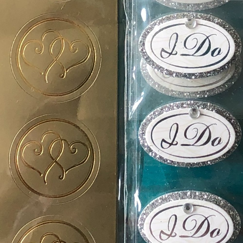 Wedding Scrapbook Sticker Collection - Set of 4 (NEW)